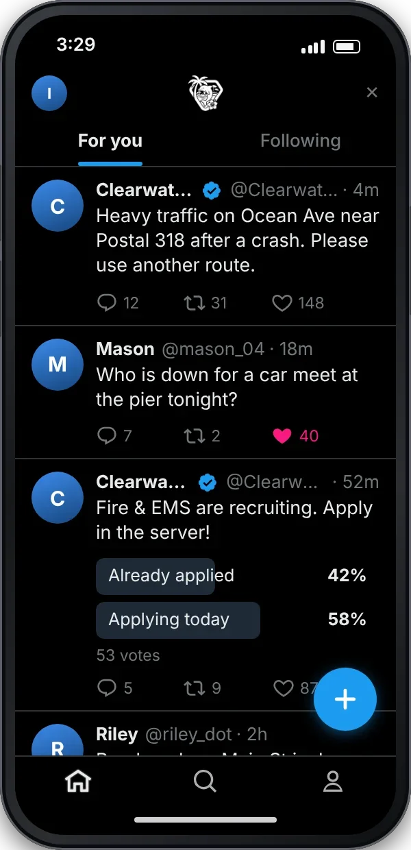 Clearwater Internet app